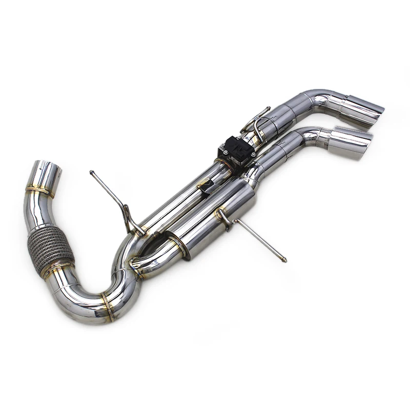 OEM Catback Exhaust Pipes For BMW i8 1.5T 2014-2019 Stainless Steel Muffler Escape Acoustical Damper Valvetronic Silver Tips