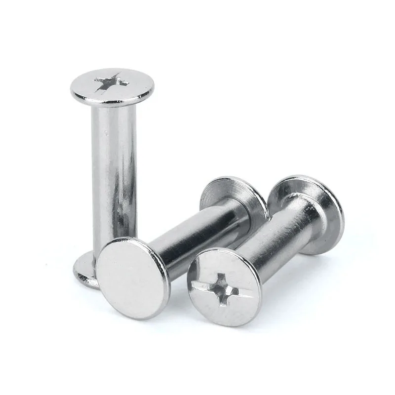 China Manufacturer Male and Female Aluminum Brass Stainless Steel Book Screw Ss M3 M4 Sex Chicago Screw Post Binding Screw