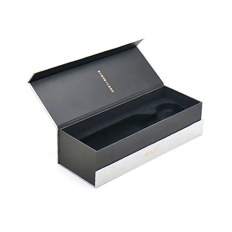 Custom high-grade red wine brandy whisky magnetic flip paper box