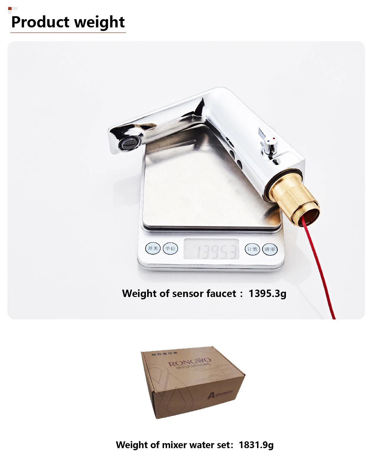 smart faucet tochless tap shipping free brass material polished chrome mixer water cold and hot ac220/ dc battery power
