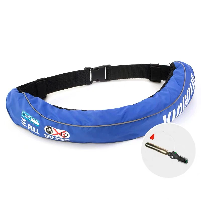 Single Chamber Marine Uoyancy Aid Personal Flotation Device Inflatable Belt Pack Waist Life Jacket