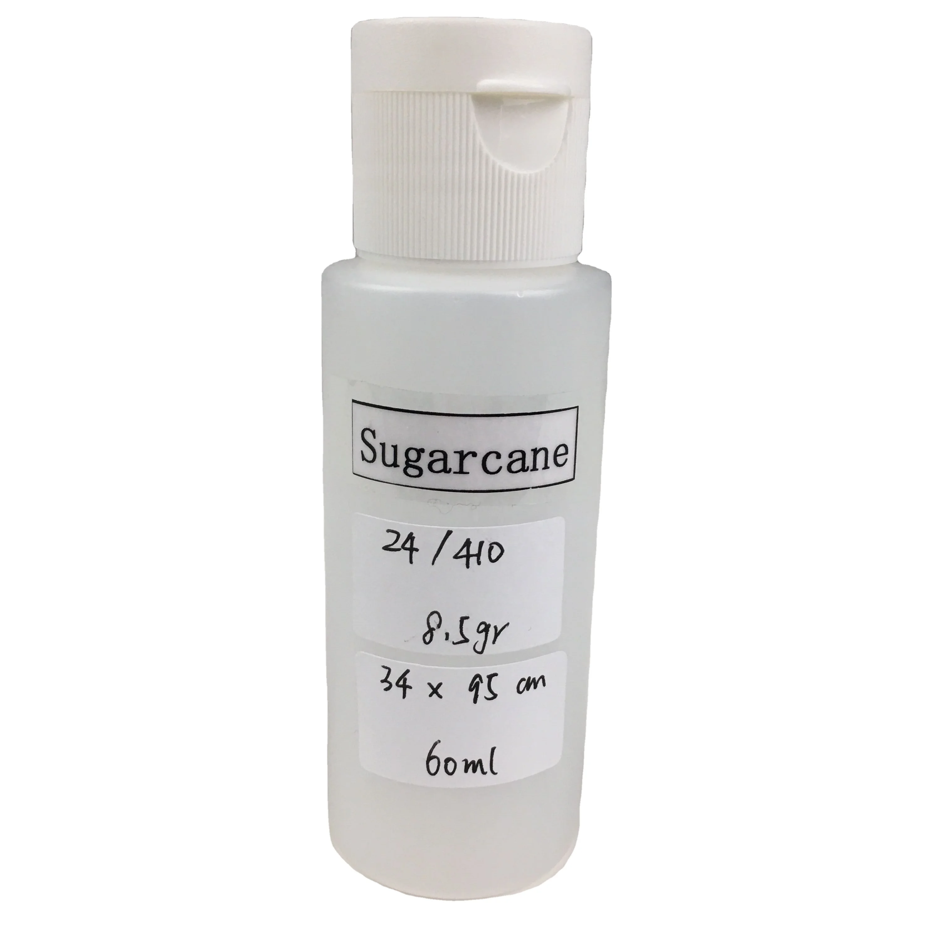 Eco Friendly 60 ml Travel Size Shampoo Shower Gel Use Flip Top Cap Sugarcane Plastic Bottles
