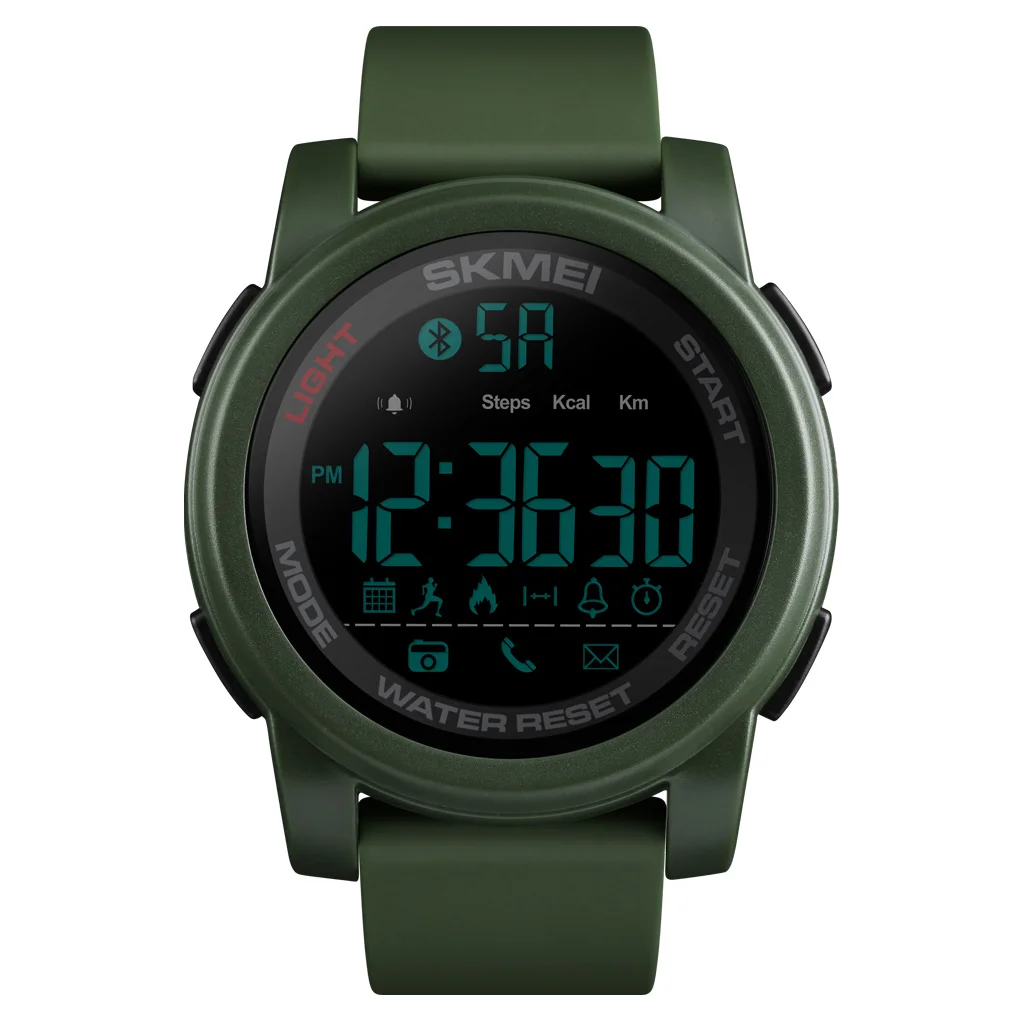 Умные тонкие цифровые часы Skmei 1442, водонепроницаемые мужские спортивные умные часы