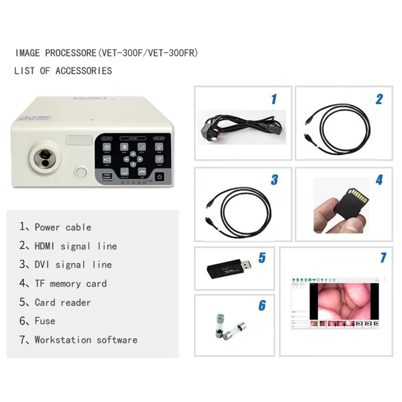 USB Endoscopic Camera Veterinary Portable 2.8mm Video Endoscope Flexible Endoscopy Full hd