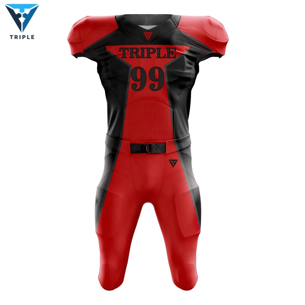 New design youth custom fashion american football uniforms sublimated american flag football jersey