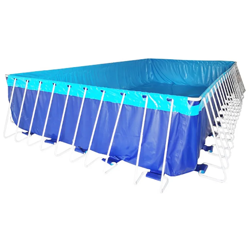 Factory large 975cm x 488cm x 132cm custom PVC portable rectangular frame pool Fish Tank Water Storage Tank Container Pool