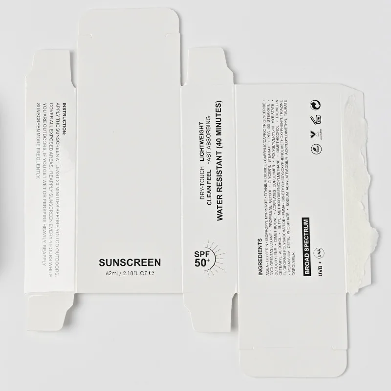 Wholesale Bulk Private Label Best Natural 50ML Organic Mineral Cream Moisturizing Gel Tinted Sunscreen SPF 50 30