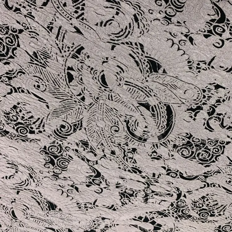 High Quality Purple Retro Ink Flower Pattern Fancy Fabric And Textiles For Clothing