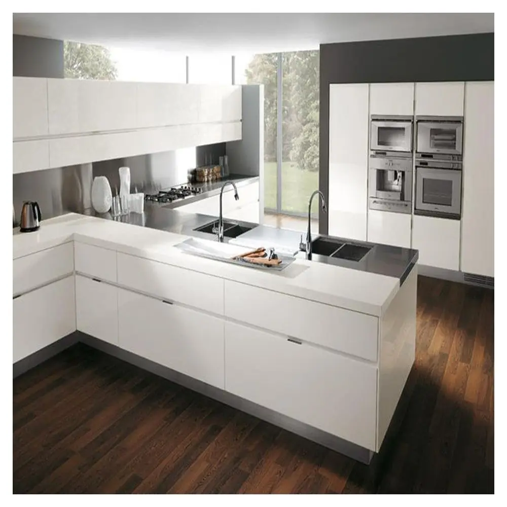 Canada Popular North America Solid Wood Antique Luxury Kitchen Cabinets with Vivid 3D Renderings Kitchen Cabinets