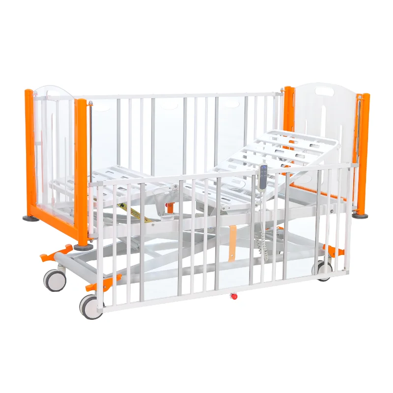 Акриловая прикроватная электрическая 3-функциональная детская медицинская кроватка для