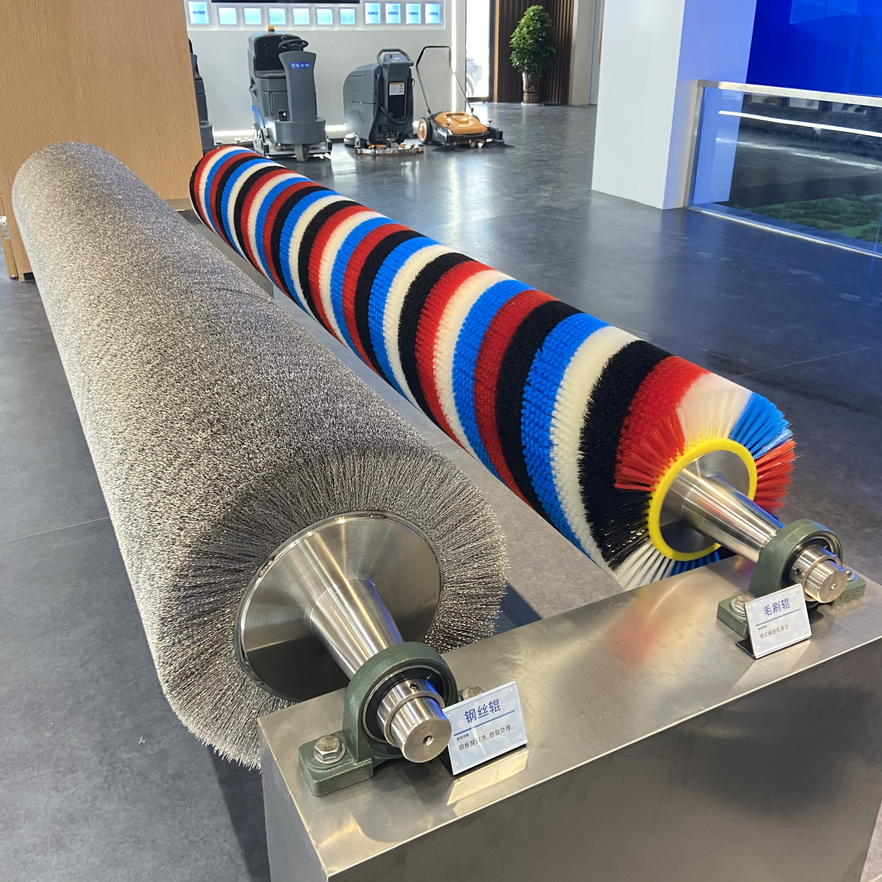 Cleaning machine brush roller customized sweet potato walnut peeling machine cleaning brush roller