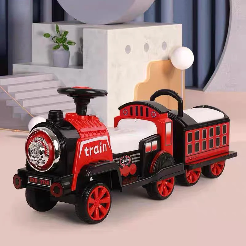 Baby Electric Car Car Train Four-Wheeled Adult Baby Toy Boy And Girl Double