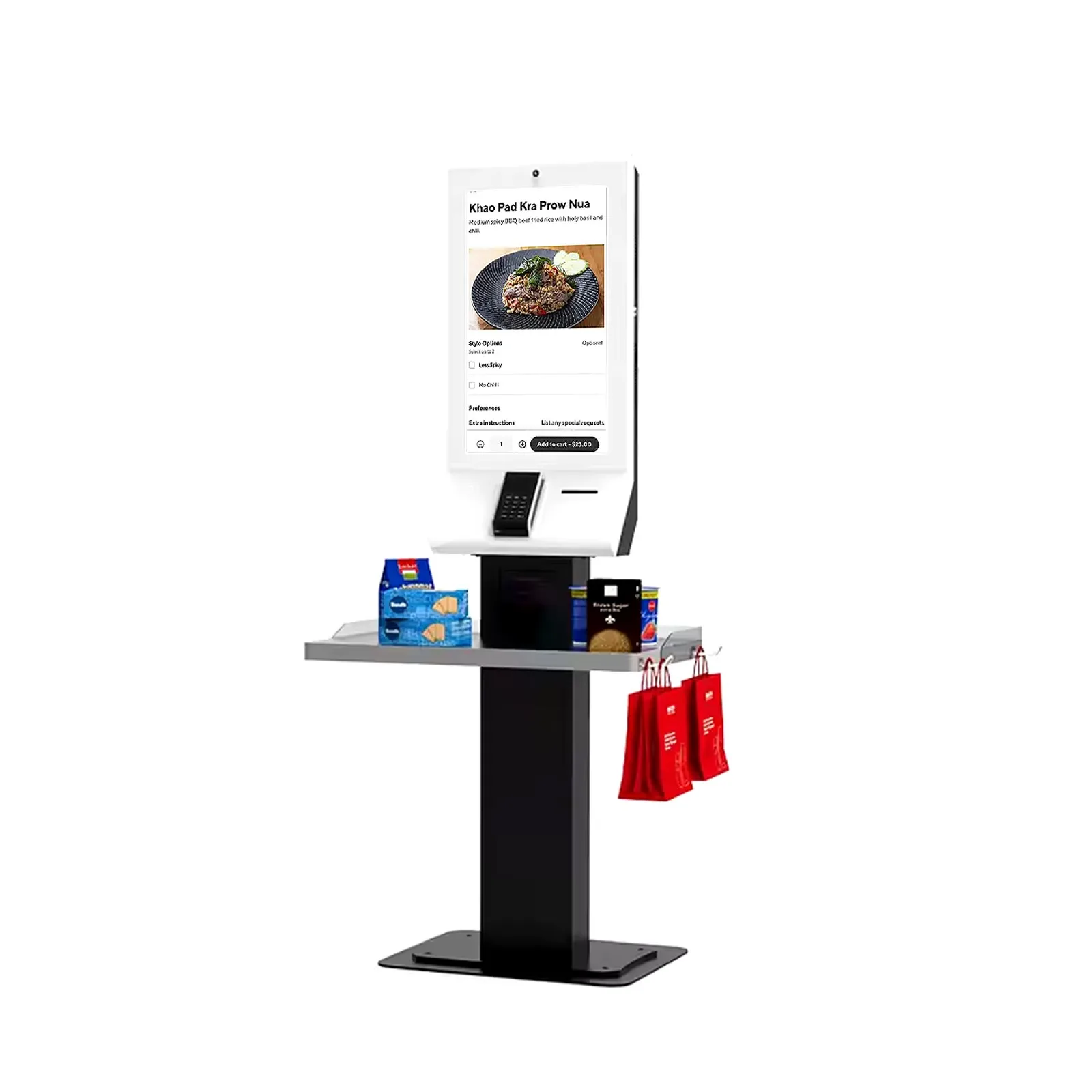 360SPB Windows Self-checkout Payment Machine Kiosk For Supermarket with NFC