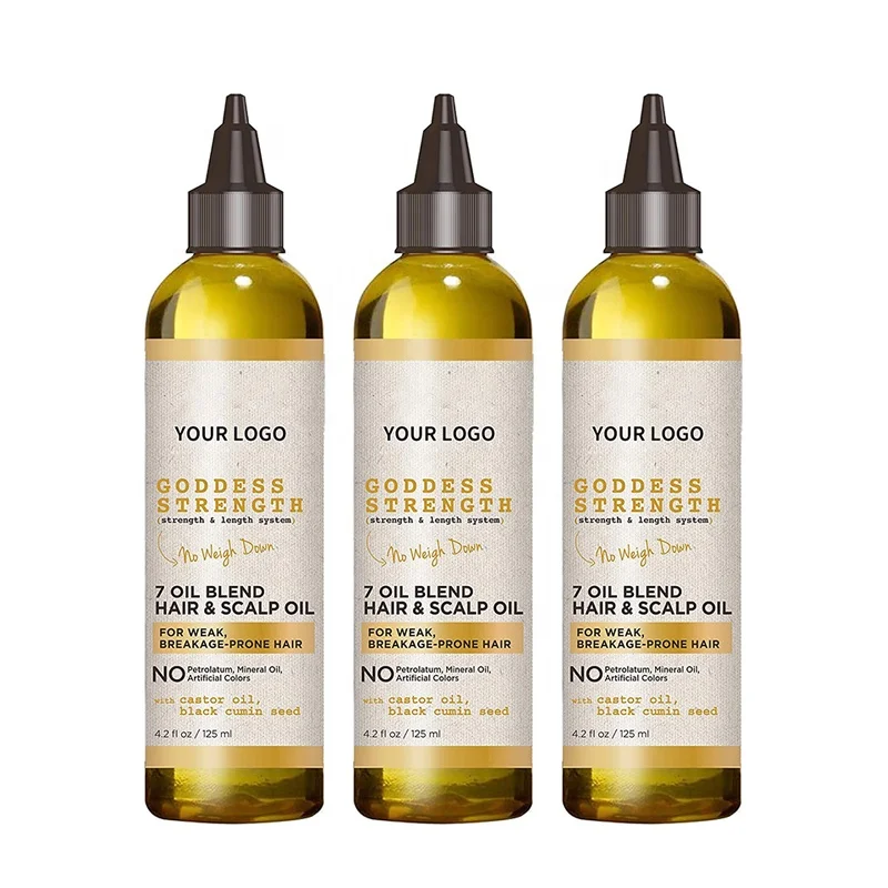 Organic Rosemary Scalp Massage Oil 4.2OZ Vegan Hair Care with Custom Logo Natural Anti-itching and Hair Growth for Dry Hair