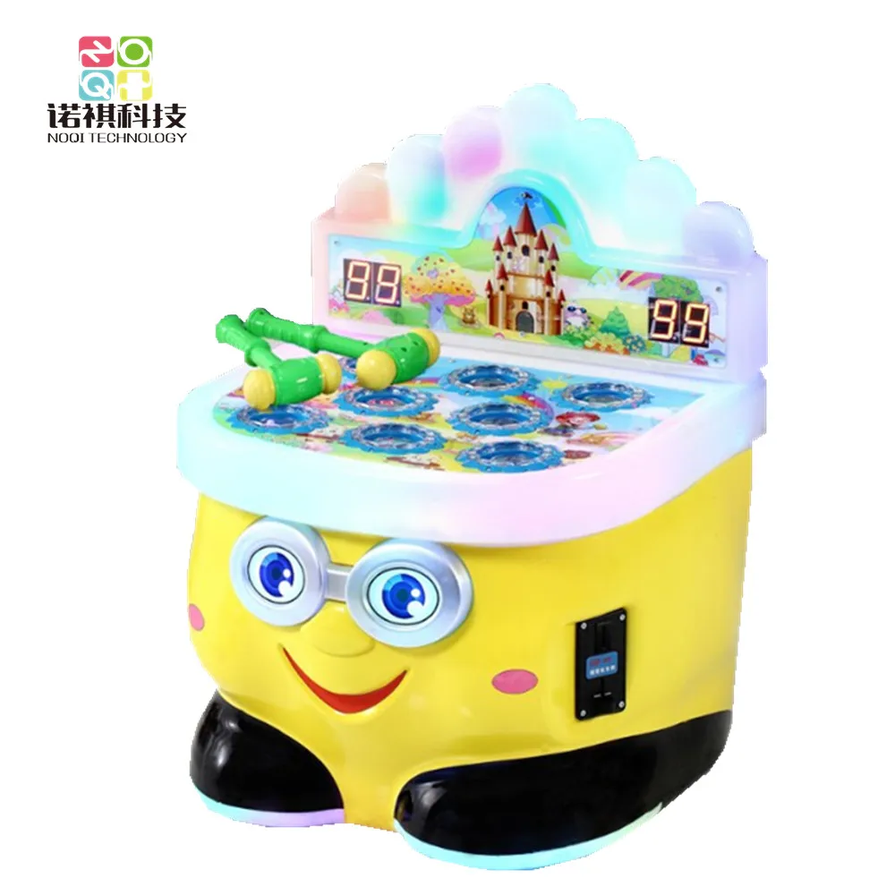 Hammer hit frog hitting game coin operated machine arcade game