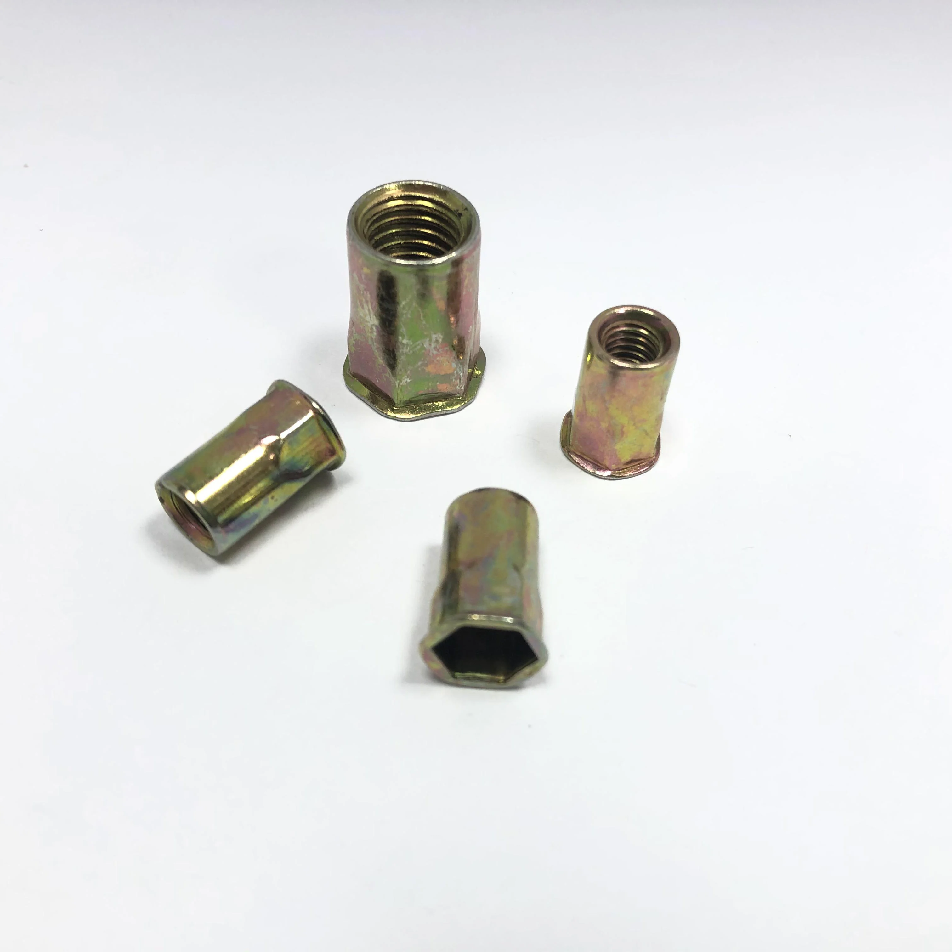 M6 M8 M10 M12 1/4 Нержавеющая сталь A2 316 плоская круглая головка накатка гайка вставка Заклепка ms