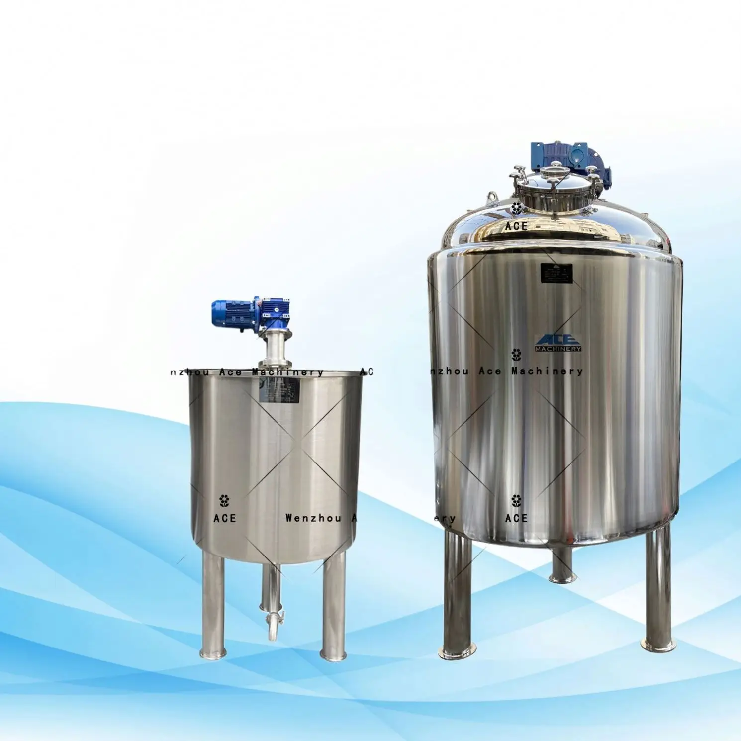 8000L Stainless Steel Chemical Pressure Reactor With Heating Jacket For Cosmetics Industry