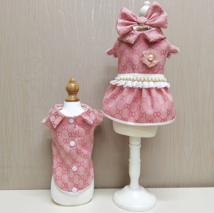 Высококачественные Дизайнерские товары для домашних животных брендовый бульдог толстая собака Большая одежда любителей собак платье и рубашка