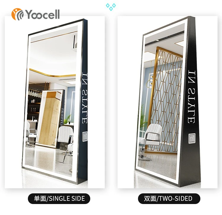 Yoocell лидер продаж; Оптовая продажа; Ремесло парикмахерские зеркала пола станции с радостью изготовим дизайн для салона красоты
