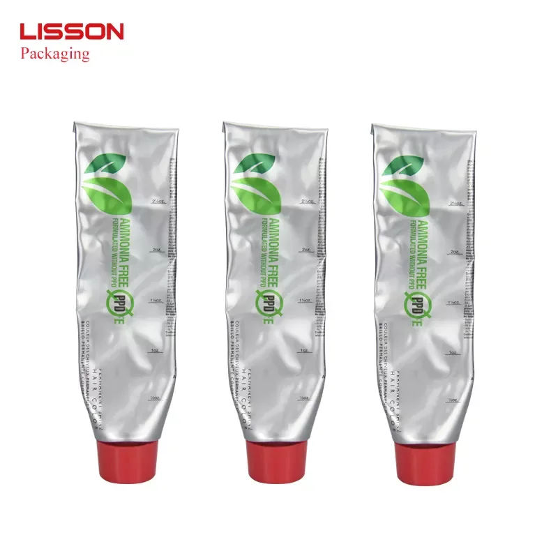 Empty Aluminum Paint Tube Packaging Pure Aluminum Tubes Cosmetic Soft Collapsible Aluminum Plastic Laminated Tube