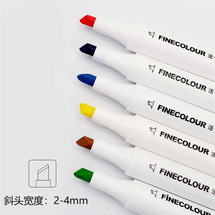 Finecolour EF201 36 цветов лучшие продажи акционной цене на водной основе художественная кисть маркеры ручка для краски маркерных ручек с холщовый мешок