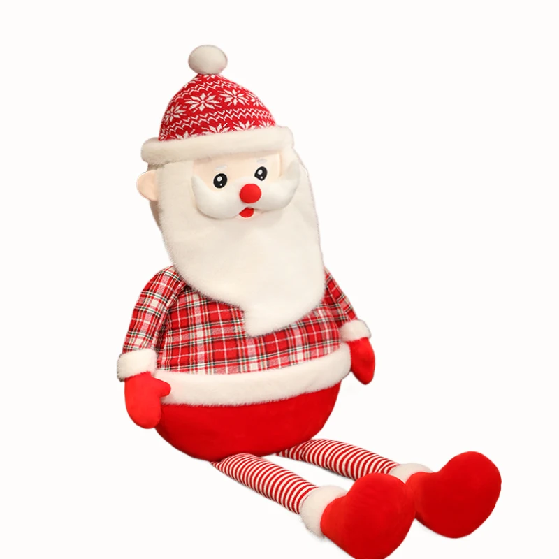 70/100/150cm Santa Claus deer Christmas Plush Toy Doll Gift Father Christmas Reindeer Christmas tree snowman stuffed Plush Toy