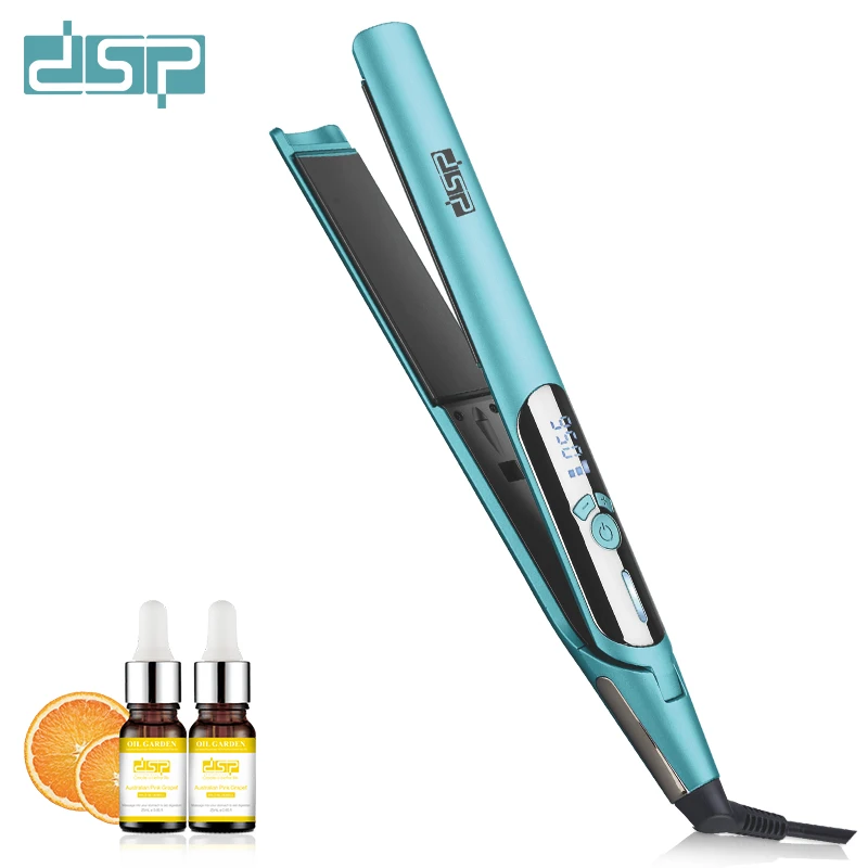DSP High Quality Nice Shape Good Aluminum PTC Rapid Heating 360 Degree Rotary Power Cord Hair straightener