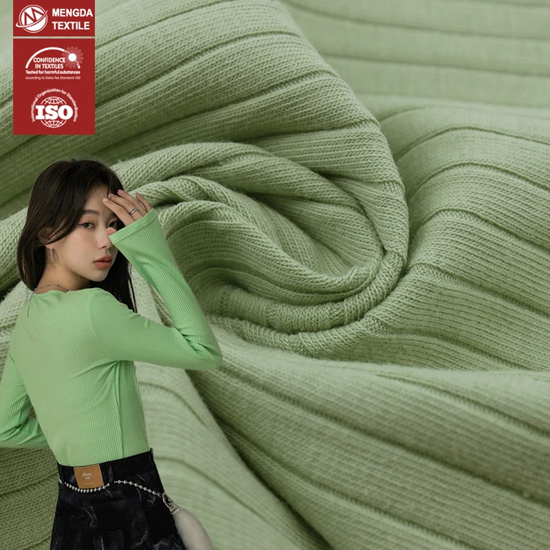 9*3 cotton lycra elastane fabric wholesale 95% cotton 5% spandex cotton rib knit fabric