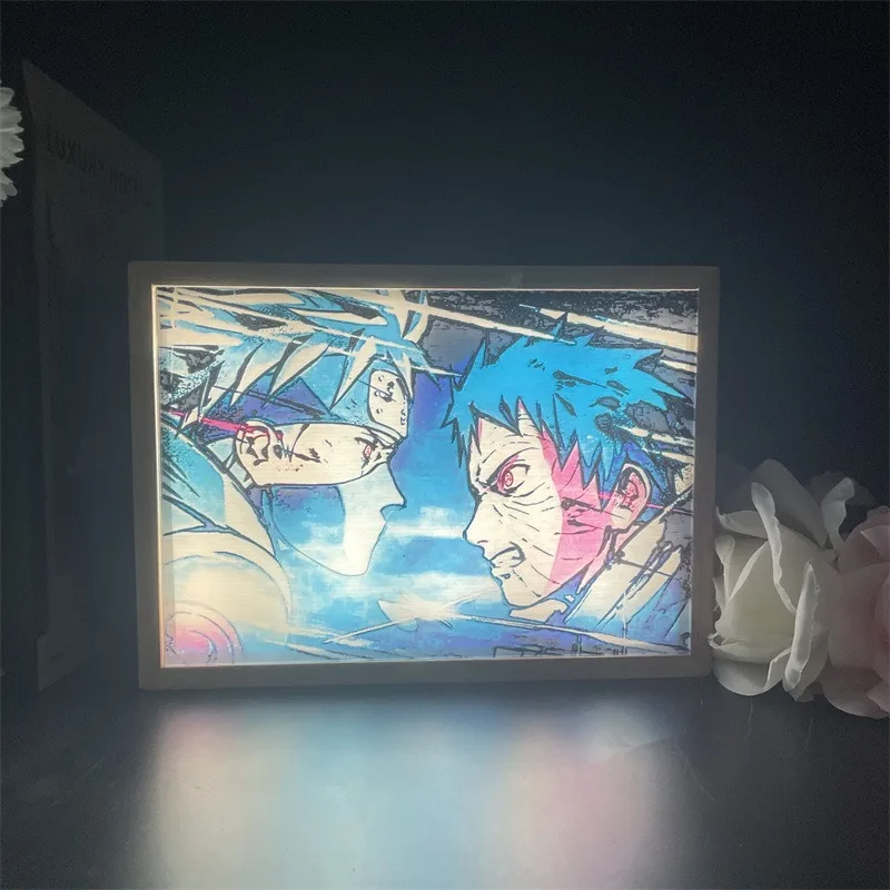 Light Painting Anime One Piece Dragon Ball Atmosphere Sunshine Three-Color Infinite Color Usb Night Light