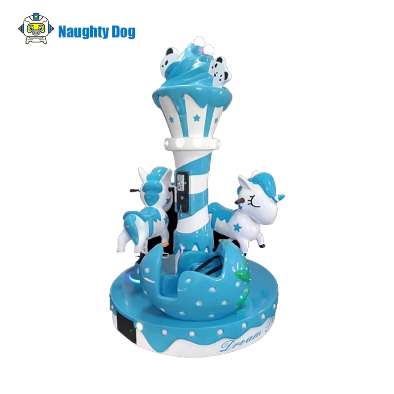 Hot Sales China Manufacturer Mini Carousel Carousel Horse Coin Operated Kiddie Ride For Sale carousel game machine