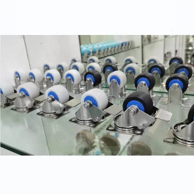 High Load 60/80/150KGS SS Castor Corrosion-resistant 2 Inch Stainless Steel Black Nylon Swivel Caster White Nylon Wheels 50mm