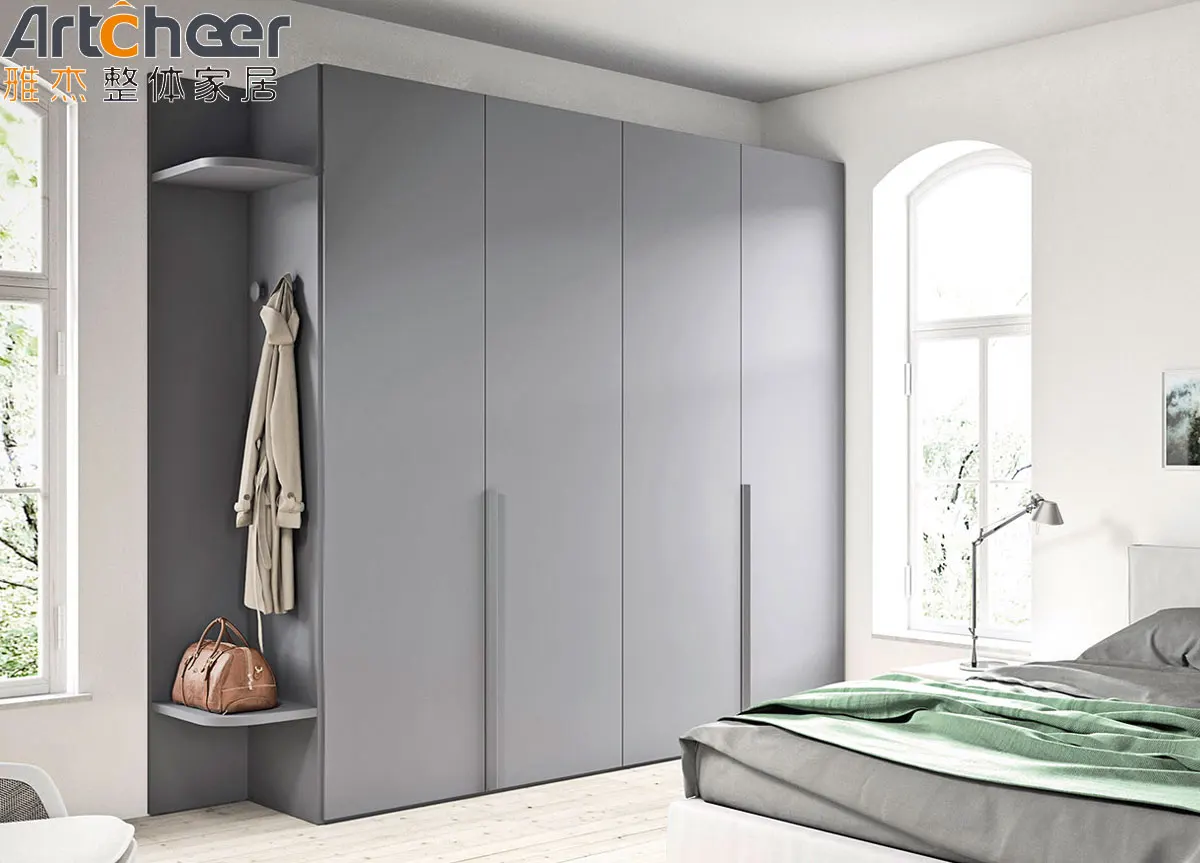 Midcentury Foshan Clothes Drawer Sliding Door Wardrobe With Manufacturer Price