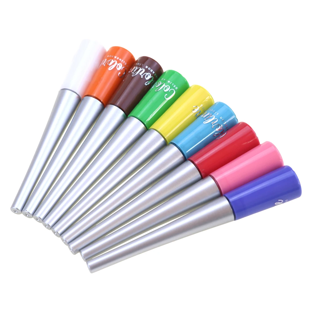 Wholesale Private Label Gel Vegan Pastel Waterproof Pen Magic Color Water Activated Pencil Lash Adhesive Liquid Eyeliner