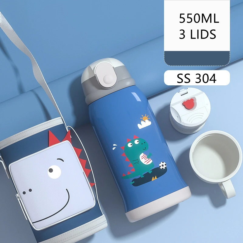 
Stainless Steel 550ML Double Wall Portable Custom BPA Free Back To School Vacuum Kids Insulated Water Bottle 