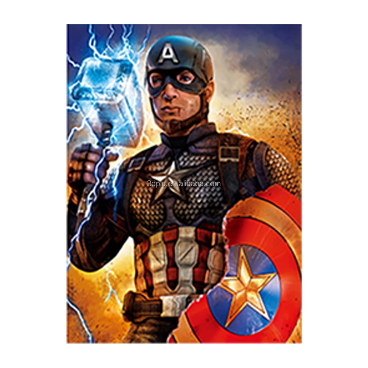 В наличии 3D линзовидная картина 30x40 см Marvel герои Мстителей линзовидный плакат