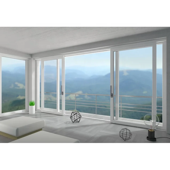 NUOXIN exterior balcony vinyl slide patio doors upvc pvc sliding door white frame sliding upvc windows and doors