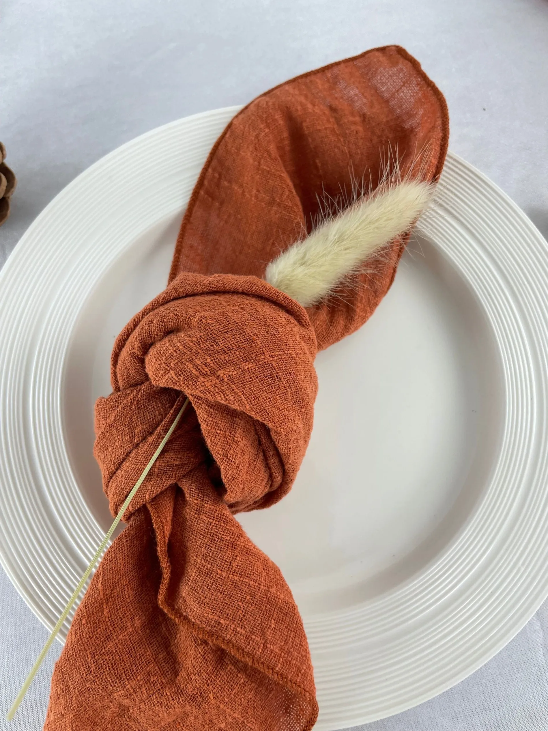 TS010 Table cloth napkins hand embroidered hotel napkin cloth machine