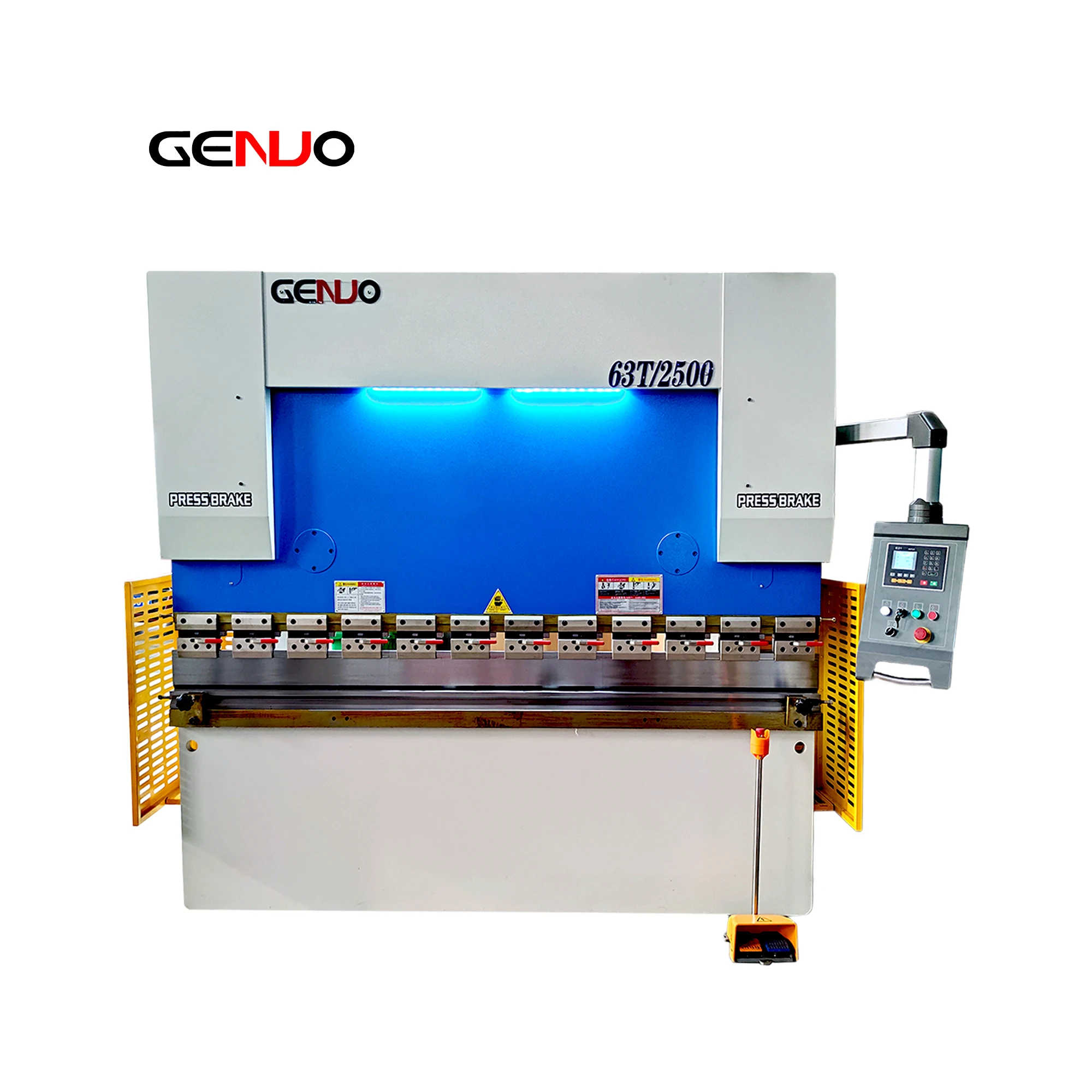 
GENUO direct sale ball screw CNC press brake, plate bender with estun e21 system control, metal bending machine 