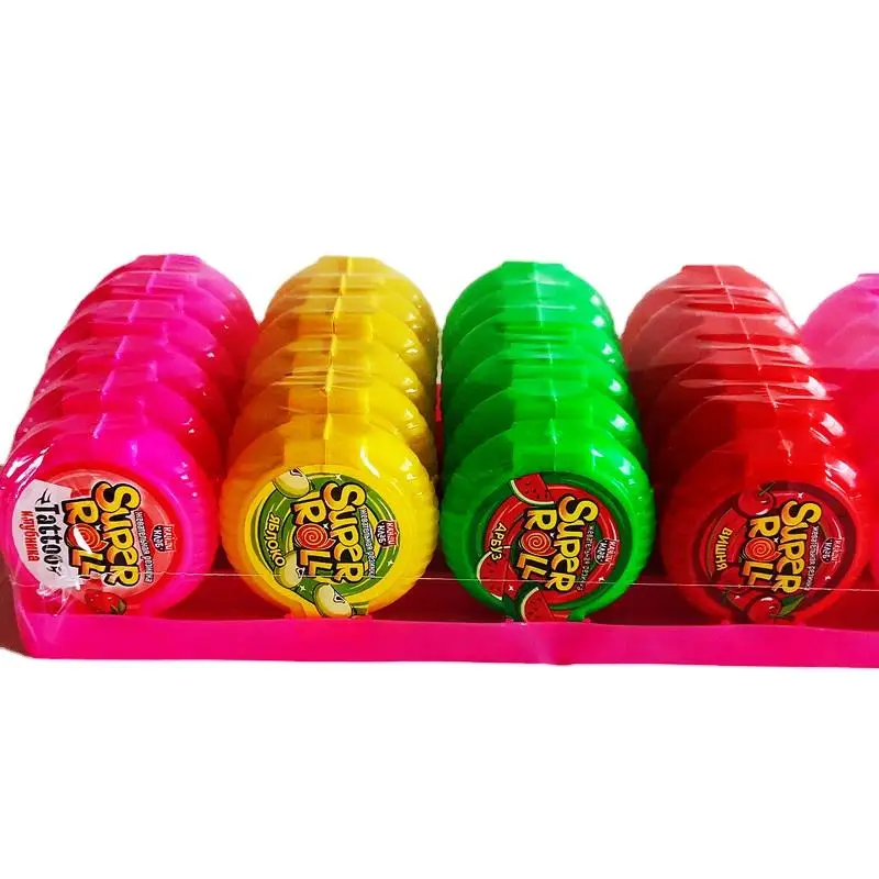 Wholesale Bubble Gum Sweet Candy Factory in Bulk Made in China Hot Sale with Fruity Flavor Box Packaging Big Roll