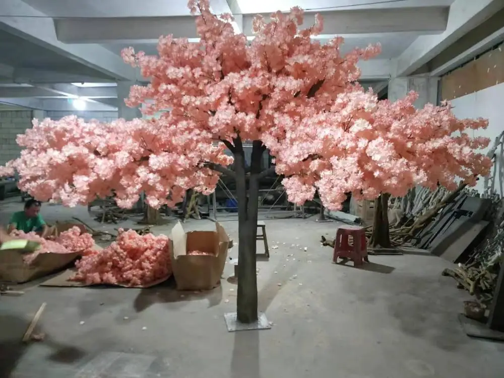 Songtao Outdoor Light Pink Or Ivory Sakura Artificial Indoor Table  Cherry Blossom Tree