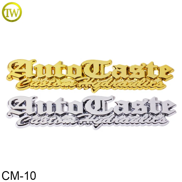 Car Emblem 3D Logo FJB Car Badge Chrome Letter Sticker Auto Car Emblem Badges