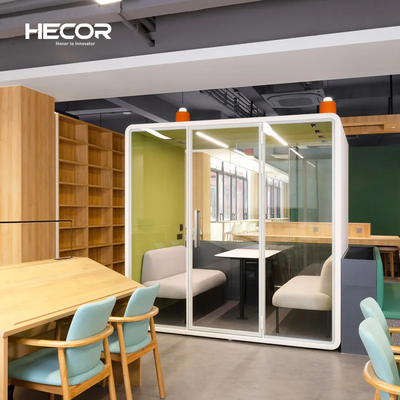 Современный дизайн индивидуальная тишина Офисная камера для встреч переносная офисная будка со столом