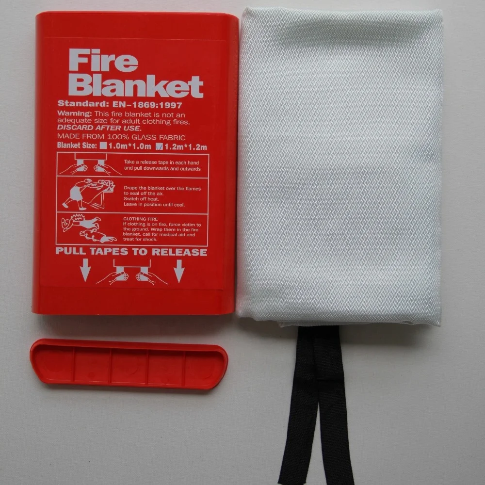 Reusable high temperature resistance fiberglass Fire Fighting Equipment Fiberglass Cloth Fire Blanket