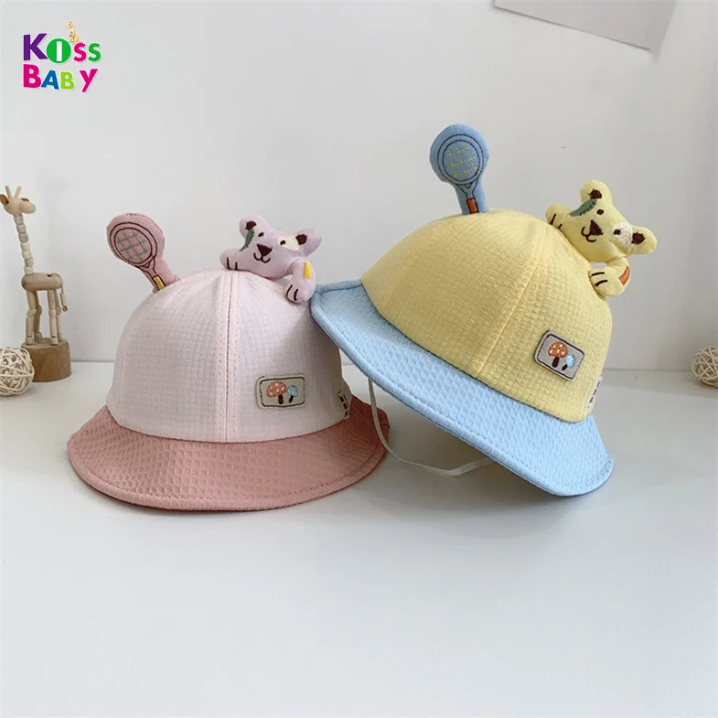 Boys Hat Toddler Sun Hat Kids Breathable Bucket Sun Protection Cotton hat