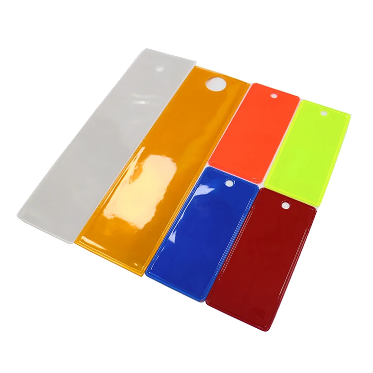 Custom Color High Visibility Double Sided Reflective Tube Reflectors Safety Tag Vinyl Reflective Streamer