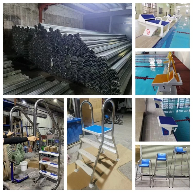 Outdoor Accessories Pool Ladder 4 Steps Stainless Steel Ladder For Swimming Pool