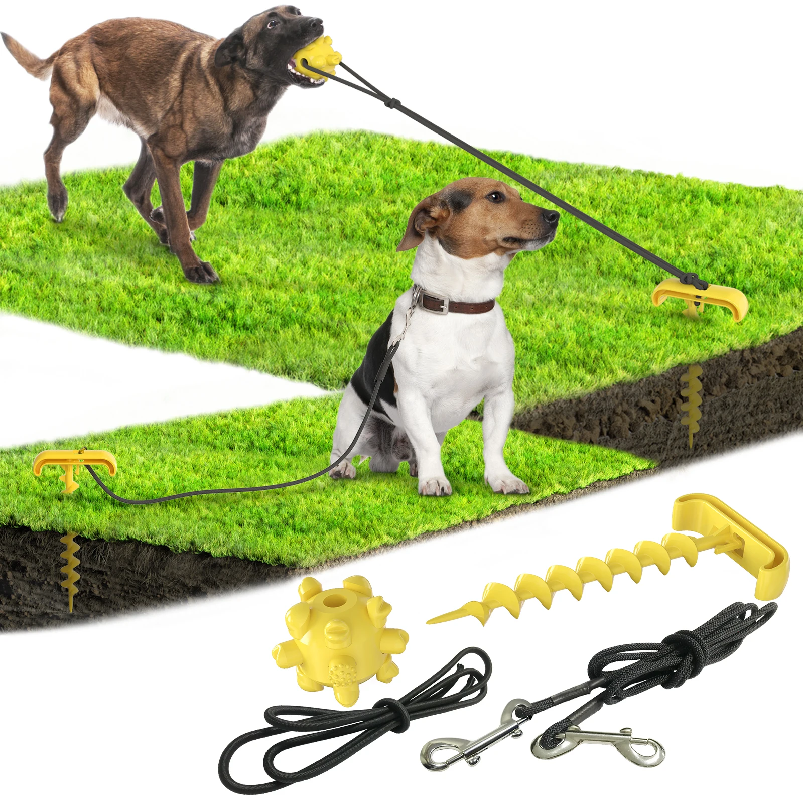 
Outdoor Tethered Tug-of-war Dog Pile To Accompany Dog Walking Toy Supplies Dog Rope Toy 