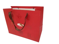 Индивидуальные бутиковые сумки, бумажный пакет для покупок с ручкой и логотипом, напечатанный коричневый бумажный пакет из крафт-бумаги