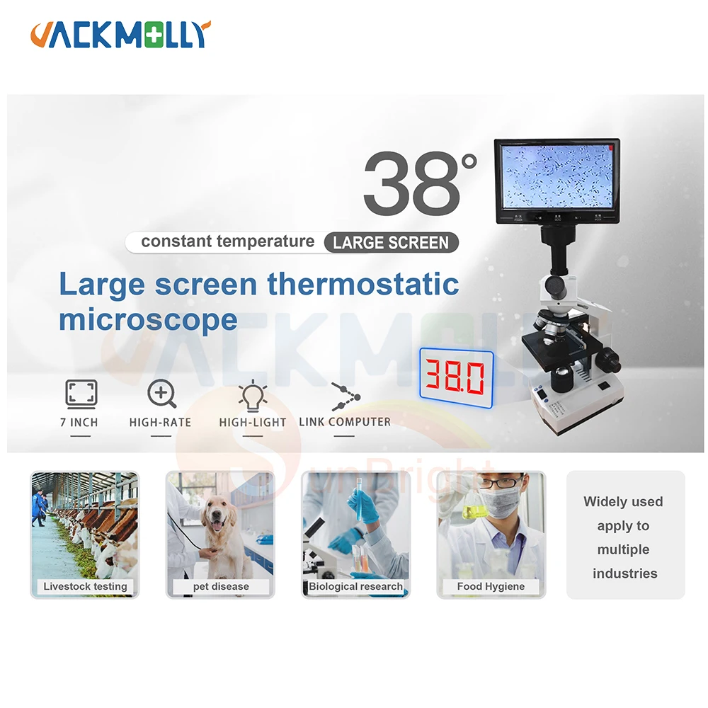 medical high definition imaging JM-Q12 microscope digital biological laboratory LED light microscope