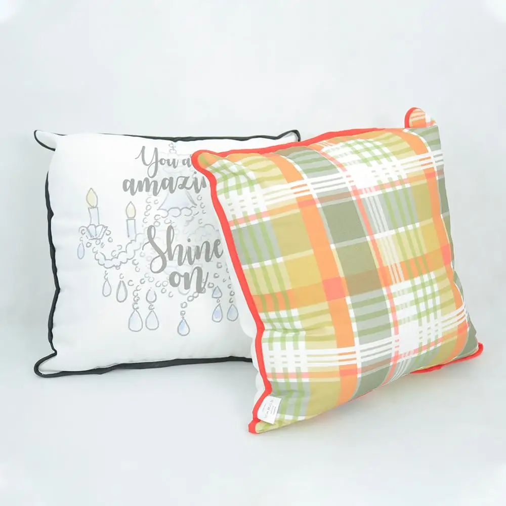 100% cotton digital printed  custom cushion pillow cushion cover
